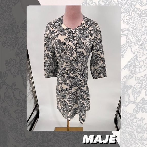 EUC Maje Floral Print Mini Dress - Picture 1 of 11